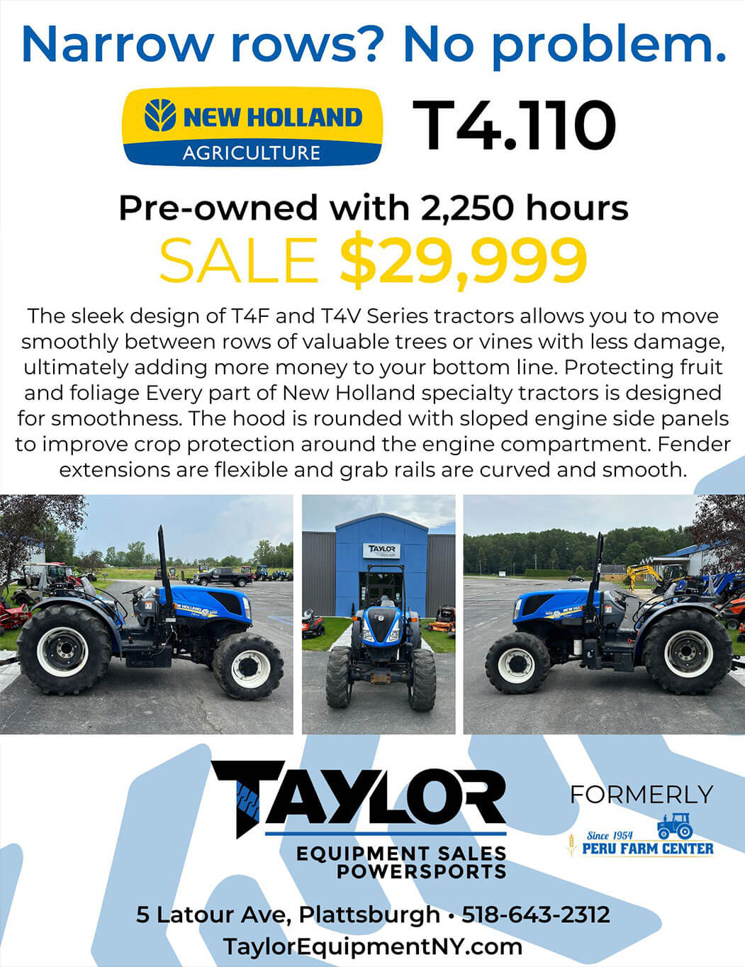 Get a Pre-owned T4.110 with 2,250 hours for just $29,999