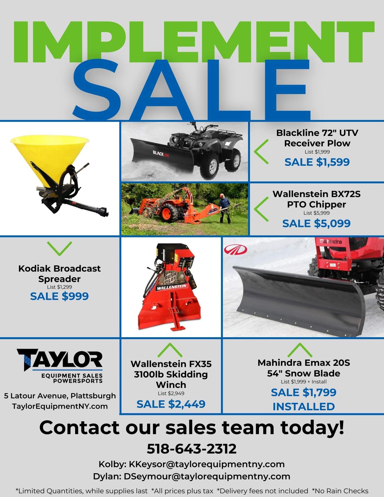 Implement Sale Flyer